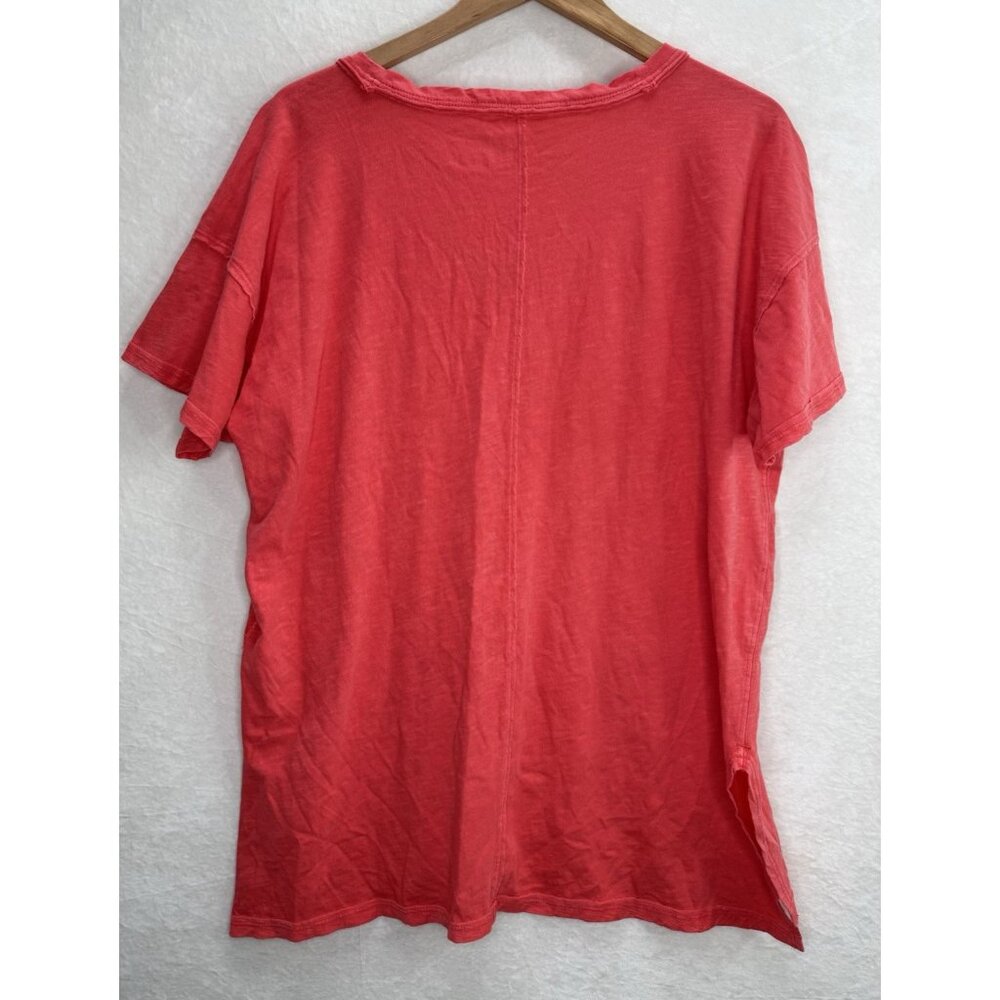 Anthropologie Pilcro Jordyn Perfect Oversized Cotton Slub Tee Size Large - Picture 5 of 7